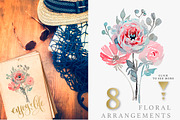 Watercolor Floral Collection, a Decorative Illustration by karakotsya (Thumbnail 3 of 8)