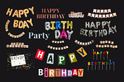 Birthday Party Collage Elements, an Object Graphic by Anzhelika (Thumbnail 8 of 10)