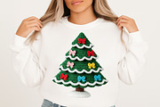 Christmas Tree Bow Crochet Faux Yarn, an Illustration by Craft Nest (Thumbnail 3 of 5)