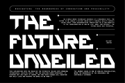 VB DeckOne - Futuristic Font, a Sans Serif Font by VALIANTBROTHA (Thumbnail 5 of 9)