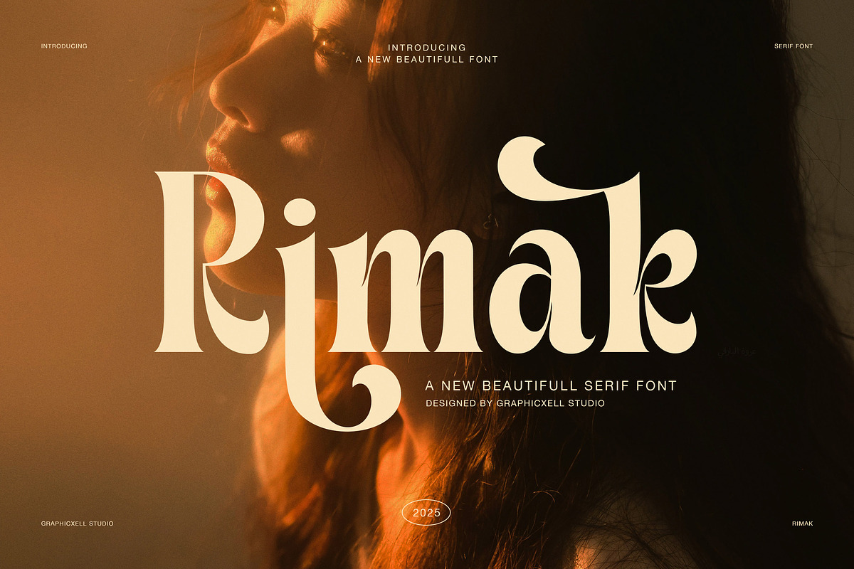 Rimak Elegant Display Serif Font, a Serif Font by Graphicxell (Photo 1 of 8)