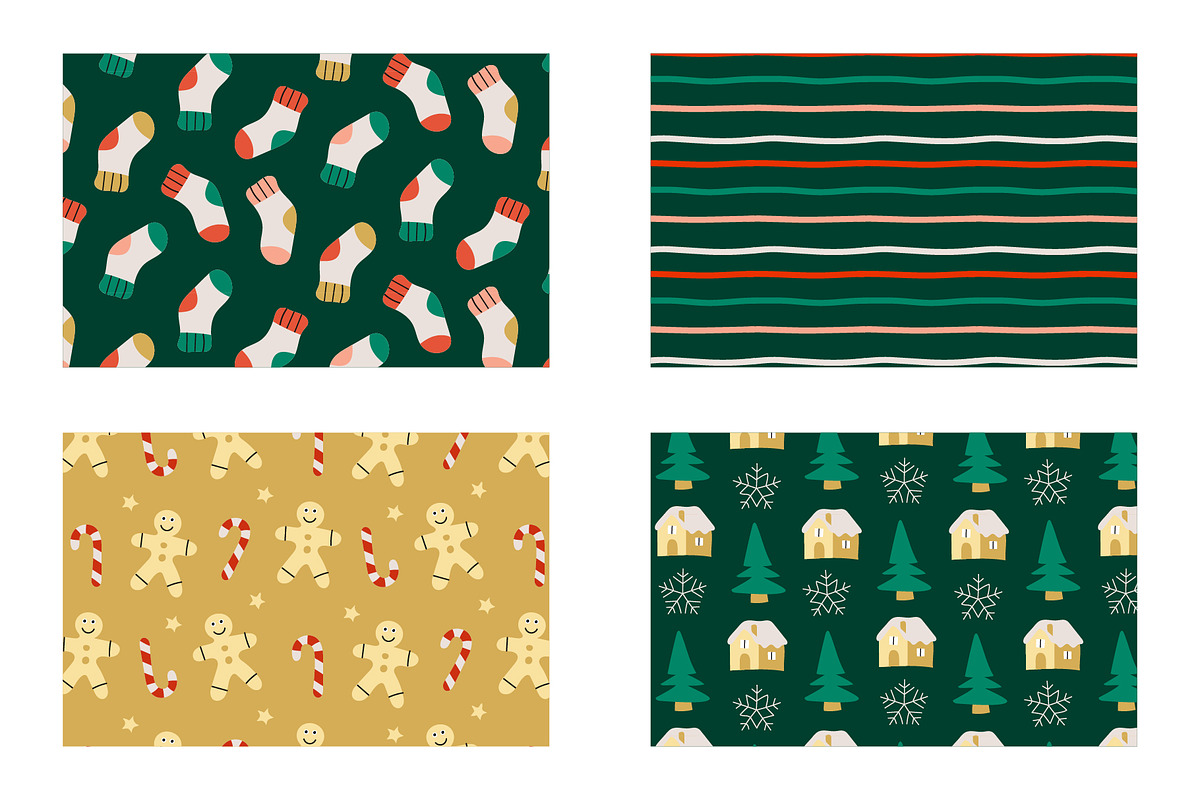 Dog Christmas patterns card elements, a Pattern Graphic by RevolutionizZed (Photo 12 of 14)