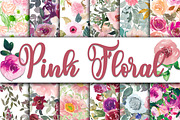 Floral Digital Paper Bundle, a Texture Illustration by OldMarket Designs (Thumbnail 5 of 13)