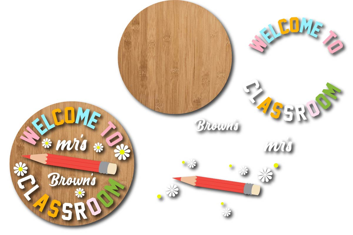 Classroom Welcome Door Sign Svg PNG, an Object Graphic by EllaMaiyaali (Photo 4 of 5)