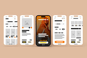 Modern Mobile App Wireframe Template, a Wireframe Template by MightyDesign (Thumbnail 2 of 7)