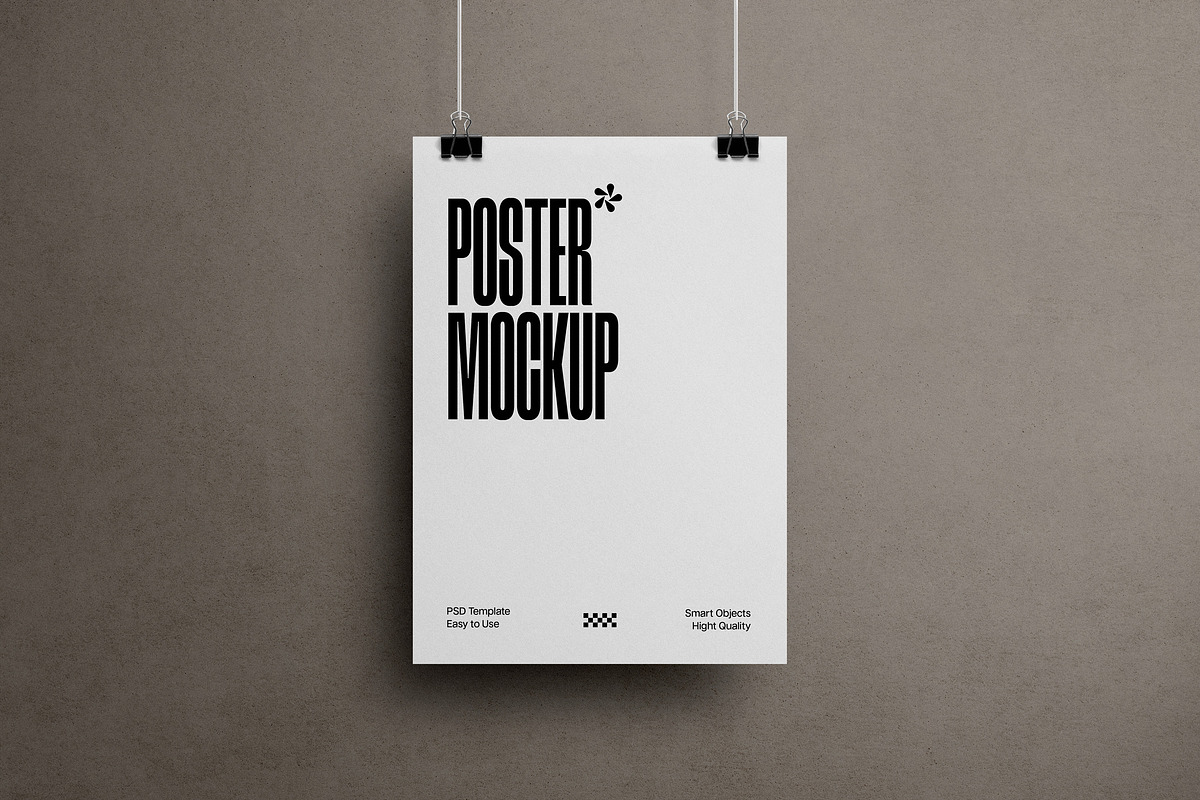 Vertical Clipped Poster Mockup, an Advertising Mockup by Design Squad (Photo 2 of 2)