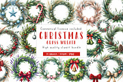 Grass Wreath Christmas Sublimation, an Illustration by CreationArt (Thumbnail 1 of 6)