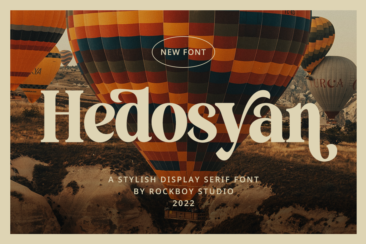 Hedosyan - Display Serif Font, a Serif Font by RockboyStd (Photo 1 of 12)