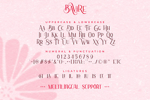 Bavire - All Caps Display Serif