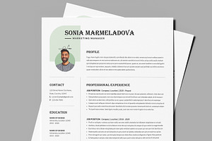 3 Page Resume Template CV Template, a Resume Template by PixelStudio
