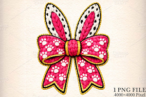 Easter Bunny Bow PNG, an Illustration by Canvas Craft