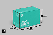 Kraft Corrugated Box Mockup, a Packaging Mockup by itefan Studio (Thumbnail 2 of 3)
