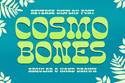 Cosmo Bones - Reverse Display Font, a Font by Letterhend Studio (Thumbnail 1 of 7)
