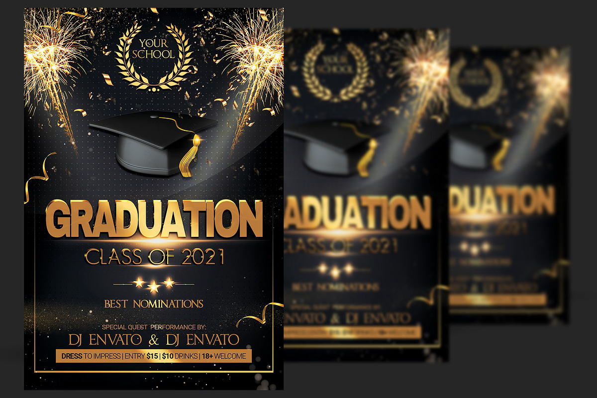 Graduation Party Flyer, a Flyer Template by Artolus (Photo 4 of 4)