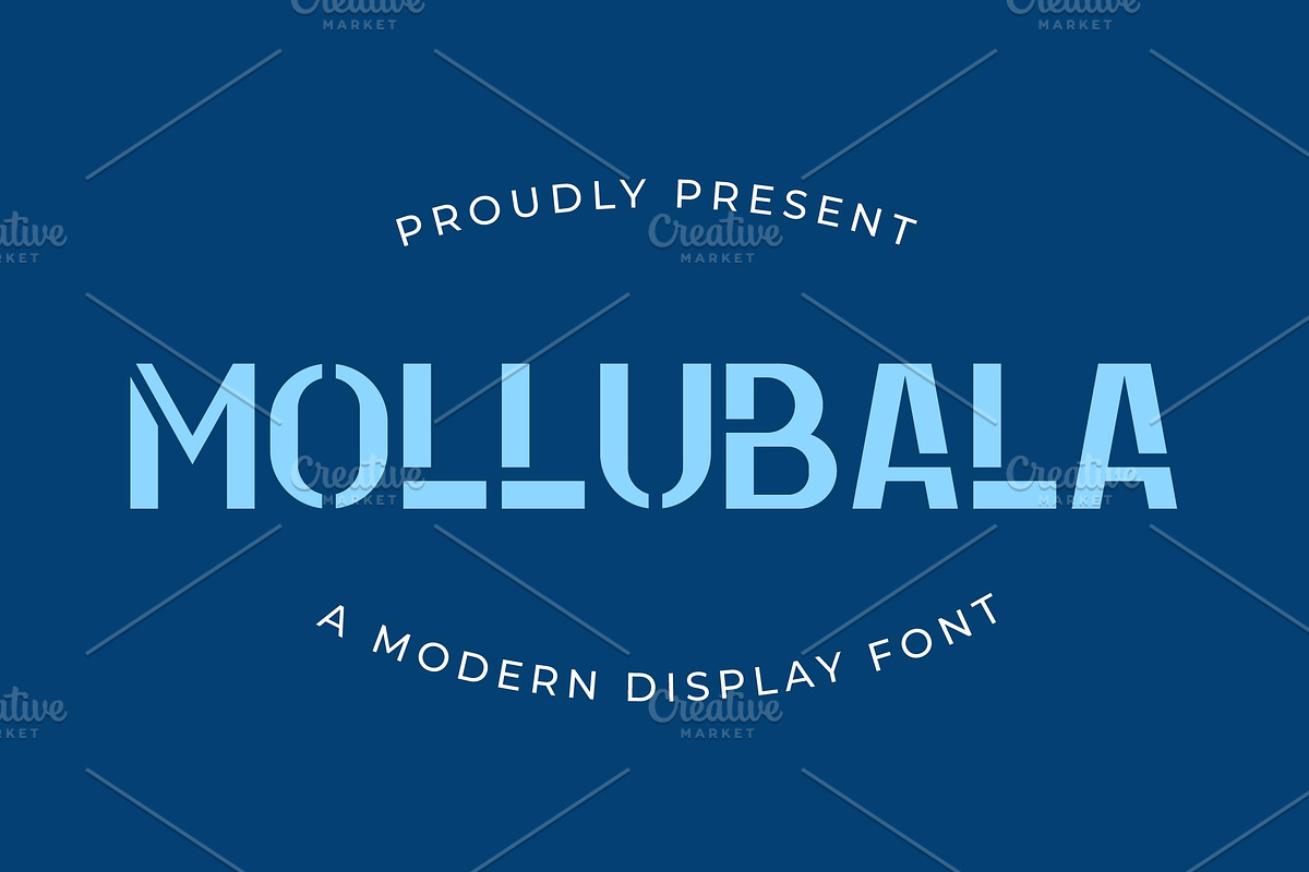 Mollubala - Modern San Serif Font, a Sans Serif Font by Artiveko (Photo 1 of 4)