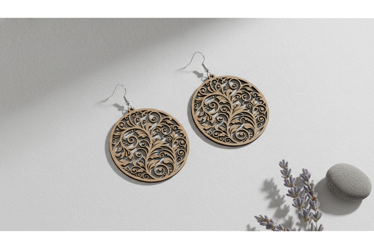 Decorative Earring SVG Pack, a Graphic by hafijul (Photo 4 of 11)