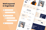 Fintech Web Design, a Wireframe Template by INSPR STD (Thumbnail 2 of 6)