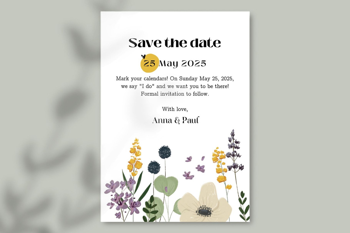 Wedding collection handdraw florals, a Stationery Template by kreart (Photo 4 of 8)