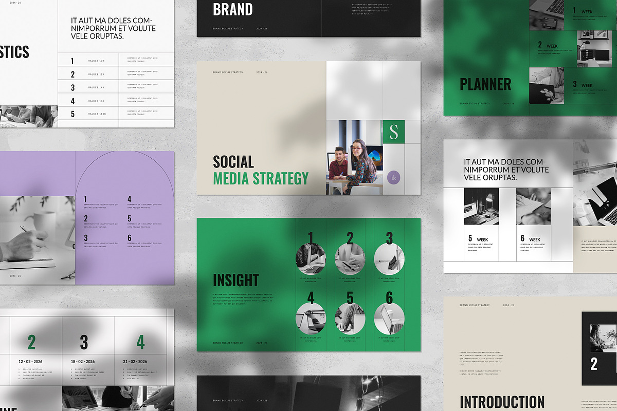 Social Media Strategy Template, a Presentation Template by WhiteGraphic (Photo 7 of 7)