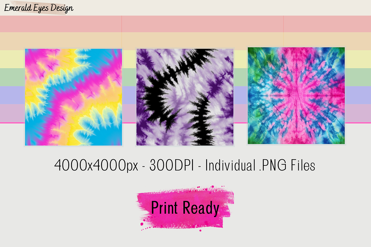 25 LGBTQ Pride Tie Dye Patterns, a Pattern Graphic by Emerald Eyes Design (Photo 3 of 4)