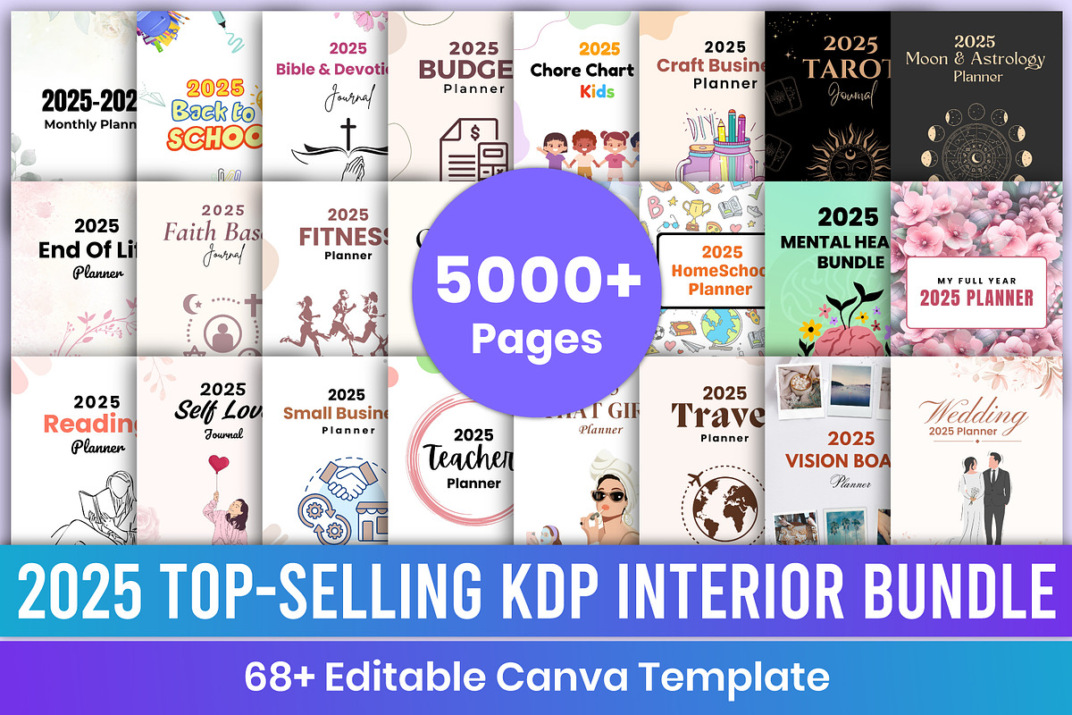 2025 Top Selling Kdp Interior Bundle, a Stationery Template by Mustafiz (Photo 1 of 10)