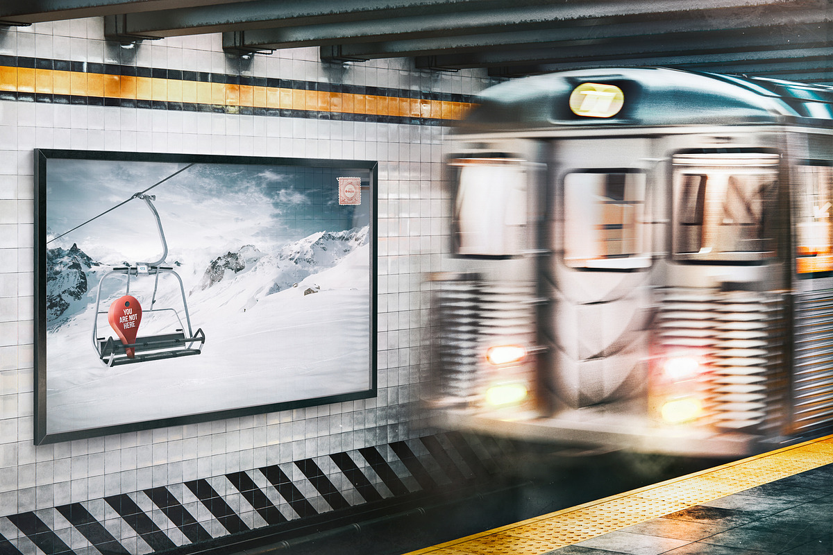 Ultimate subway NYC mockup bundle, a Print Template by As Good As Possible (Photo 6 of 21)