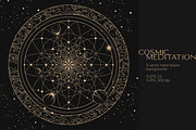 5 Vector space backgrounds, a Background Graphic by Nadia Murash (Thumbnail 2 of 7)