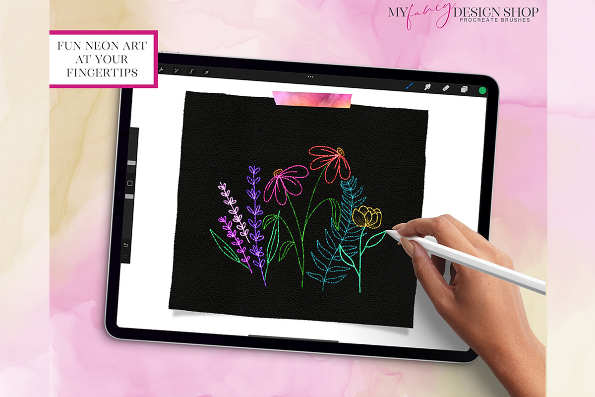 Procreate Scales Texture Brush Set, a Brush Add-On by My Fancy Design Shop (Photo 6 of 9)