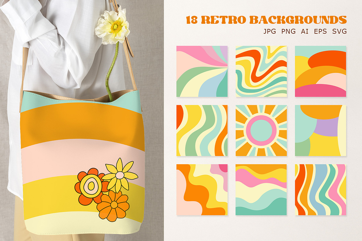Groovy collection inspo by Retro 70s, an Object Graphic by Yamurchik (Photo 15 of 26)