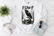 Crow Raven PNG, F-CAW-F, an Illustration by Craft Nest (Thumbnail 5 of 5)