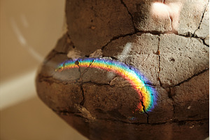 Rainbow Light Spectrum on Cracked, a Background Photo by Rohan Photography