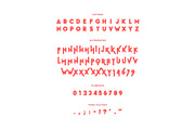 Striped Headline Font, a Symbol Font by artyway (Thumbnail 3 of 6)