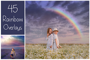 45 Rainbow PS Overlays