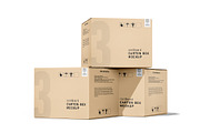 Carton Box Mockup Premium PSD Bundle, a Packaging Mockup by pixelmock (Thumbnail 9 of 18)