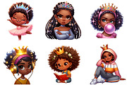 Quirky African American Girl with Cr, an Illustration by DreamArtGraphic (Thumbnail 3 of 4)