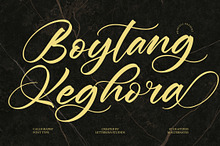 Boytang Keghora Calligraphy Font