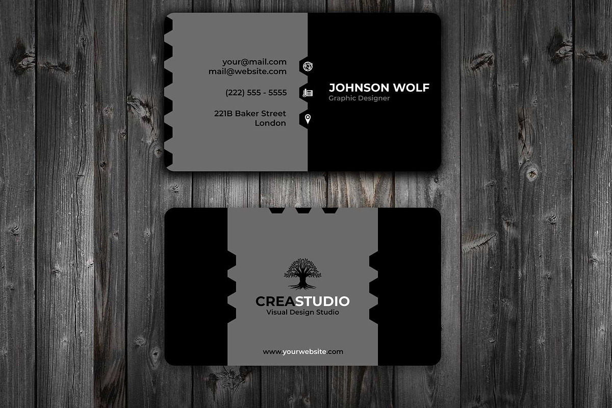 Business Card, a Business Card Template by Midgardians (Photo 1 of 2)