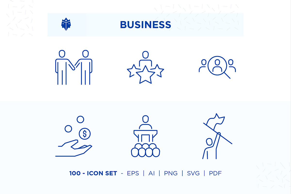Business - Icon Set, an Outline Icon by Pathlord (Photo 1 of 6)