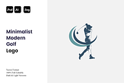 Minimalist Modern Golf Logo, a Branding & Logo Template by Luxury Logos (Thumbnail 1 of 4)