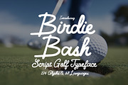 Birdie Bash - Script Golf Typeface, a Script Font by HipFonts (Thumbnail 1 of 9)