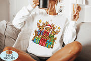 Christmas Leopard Reindeer PNG, a Seasonal Illustration by Daily.Designs (Thumbnail 4 of 5)