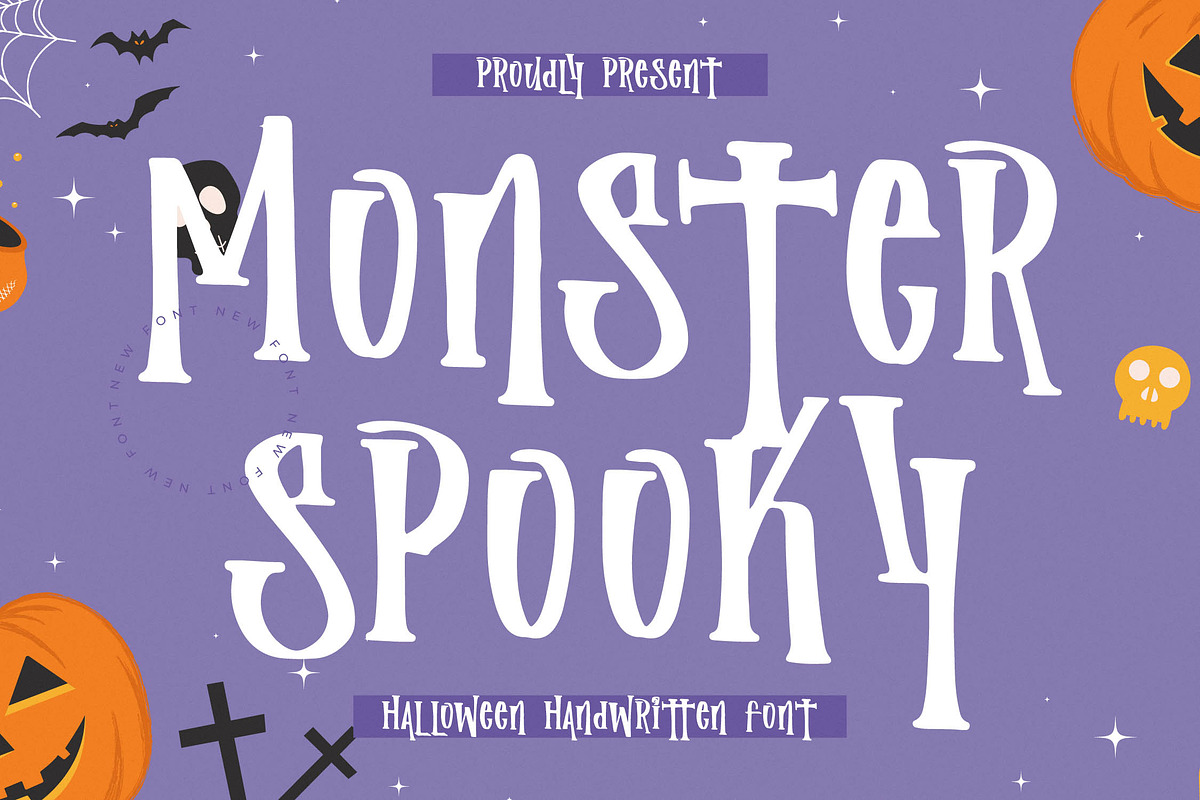 Monster Spooky, a Handwritten Font by Integritype Studio (Photo 1 of 15)