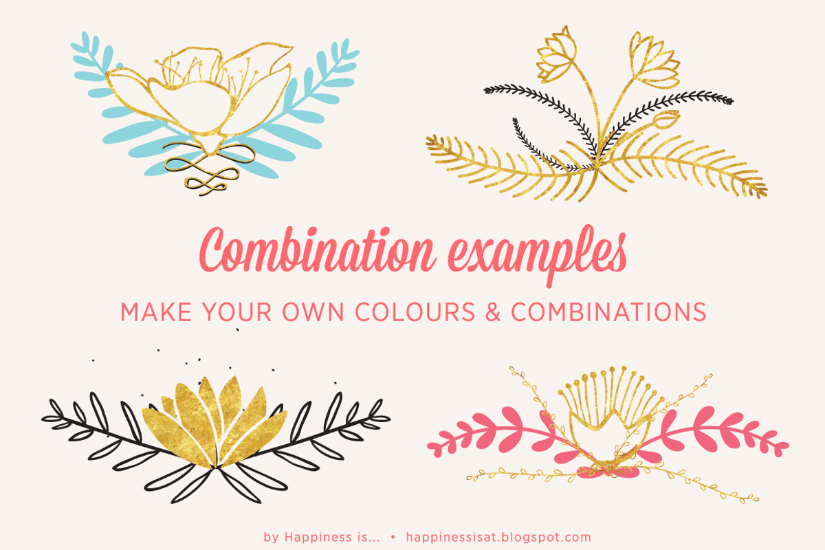 Hand Drawn Botanical Elements Pack preview 2