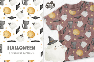 Halloween, a Pattern Graphic by AnnieArt
