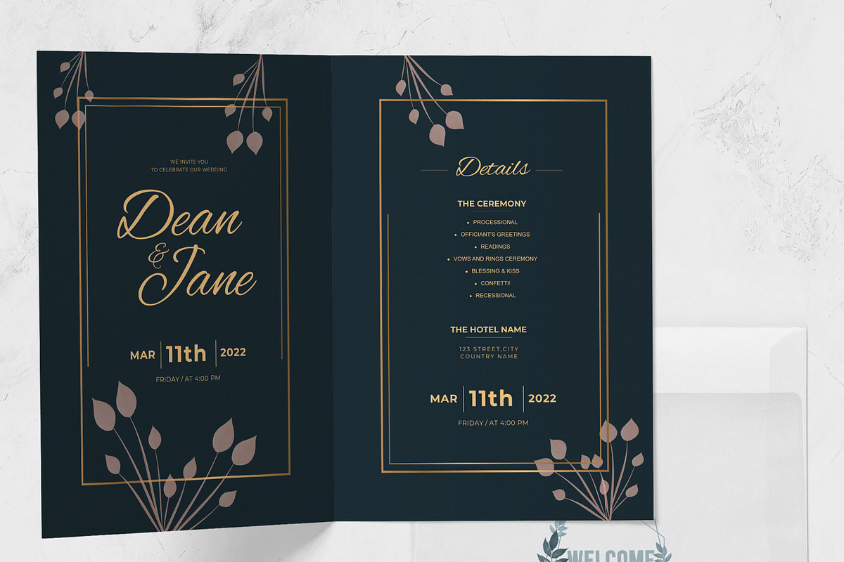 Wedding Invitation Card, a Stationery Template by MightyDesign (Photo 3 of 6)