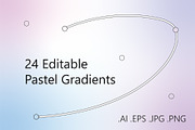 24 Editable Vector Gradients, a Texture Graphic by Juksy (Thumbnail 1 of 7)