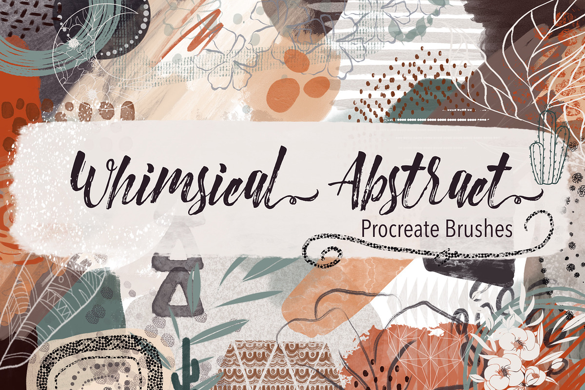 Procreate Brushes Abstract Whimsical, a Brush Add-On by Li Zamperini (Photo 1 of 12)