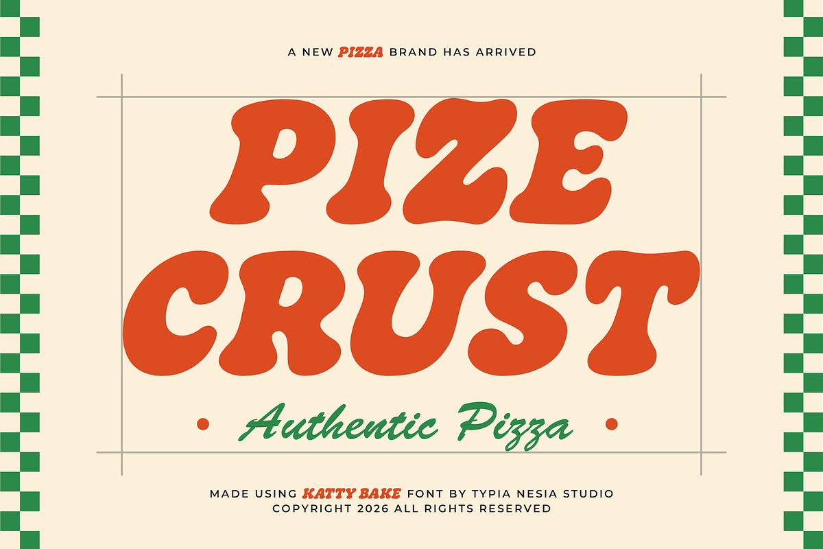 Katty Bake - Bold Retro Serif Font, a Serif Font by Typia Nesia (Photo 4 of 10)