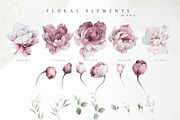 SWEET PEONIES, Watercolor collection, a Texture Illustration by ollalya (Thumbnail 2 of 15)