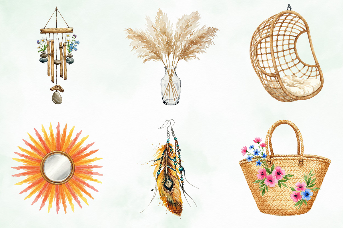 Boho Summer Collection, an Illustration by Creative Art (Photo 9 of 9)